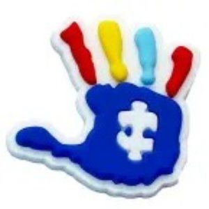 Autism Hands croc charm